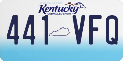 KY license plate 441VFQ