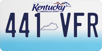 KY license plate 441VFR
