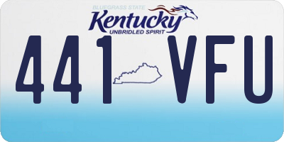 KY license plate 441VFU
