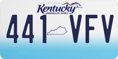 KY license plate 441VFV