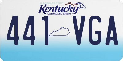 KY license plate 441VGA