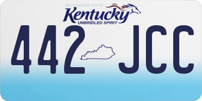 KY license plate 442JCC