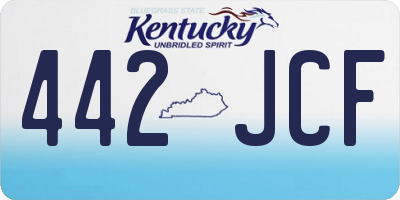 KY license plate 442JCF
