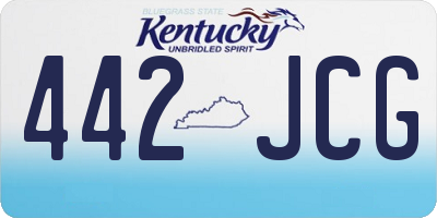 KY license plate 442JCG