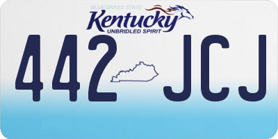 KY license plate 442JCJ