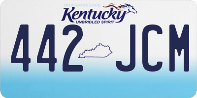 KY license plate 442JCM
