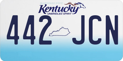 KY license plate 442JCN