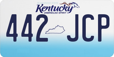 KY license plate 442JCP