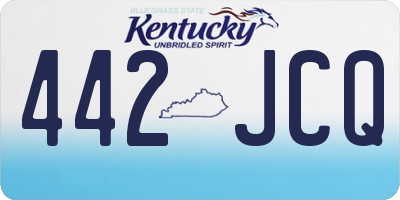 KY license plate 442JCQ