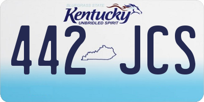 KY license plate 442JCS
