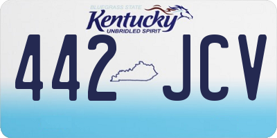 KY license plate 442JCV