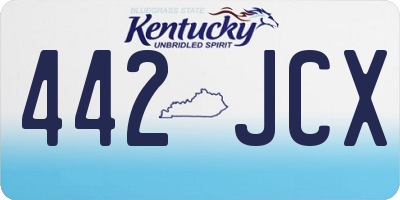 KY license plate 442JCX