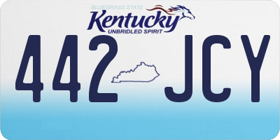 KY license plate 442JCY