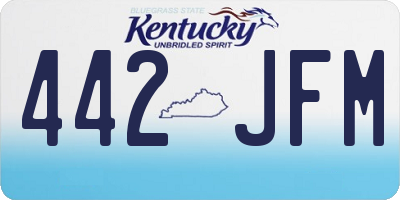 KY license plate 442JFM