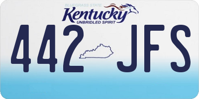 KY license plate 442JFS