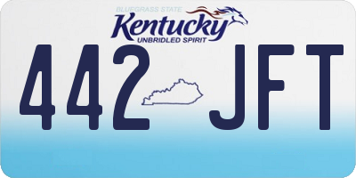 KY license plate 442JFT
