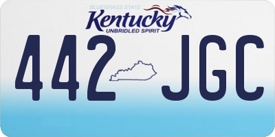 KY license plate 442JGC