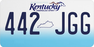 KY license plate 442JGG