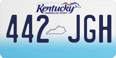 KY license plate 442JGH