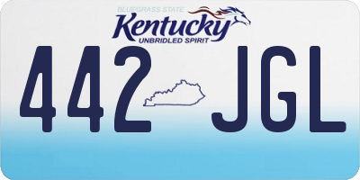 KY license plate 442JGL