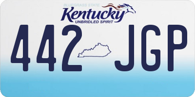 KY license plate 442JGP