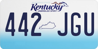 KY license plate 442JGU