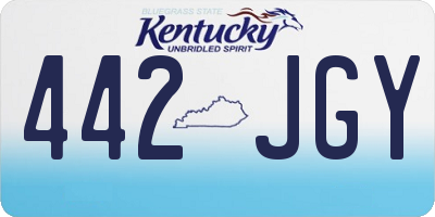 KY license plate 442JGY