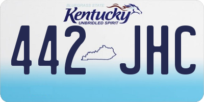KY license plate 442JHC