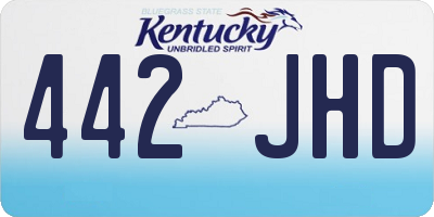 KY license plate 442JHD