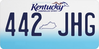 KY license plate 442JHG