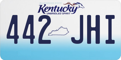 KY license plate 442JHI