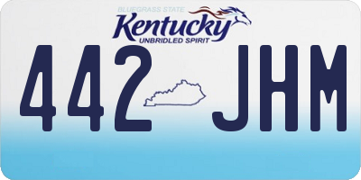 KY license plate 442JHM
