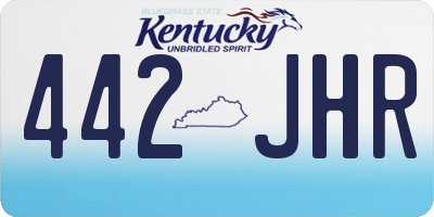 KY license plate 442JHR