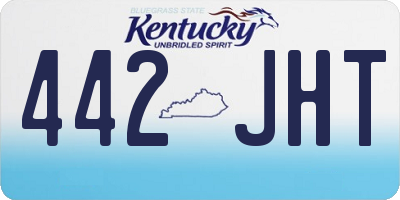 KY license plate 442JHT