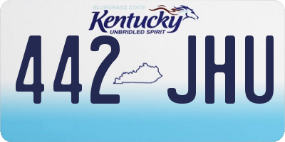 KY license plate 442JHU
