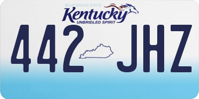 KY license plate 442JHZ