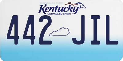 KY license plate 442JIL