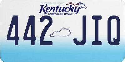 KY license plate 442JIQ