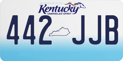 KY license plate 442JJB