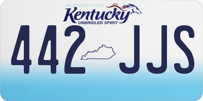 KY license plate 442JJS