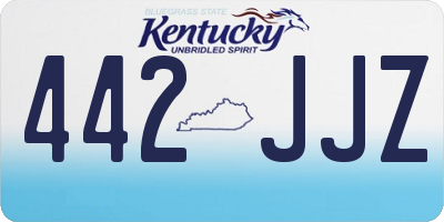 KY license plate 442JJZ