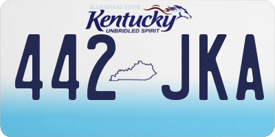 KY license plate 442JKA