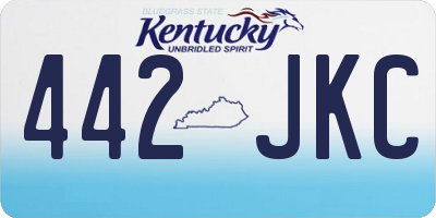 KY license plate 442JKC