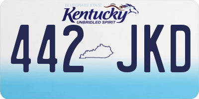 KY license plate 442JKD