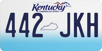 KY license plate 442JKH