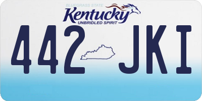 KY license plate 442JKI