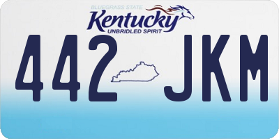 KY license plate 442JKM