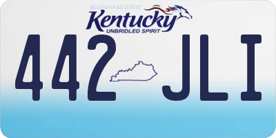 KY license plate 442JLI