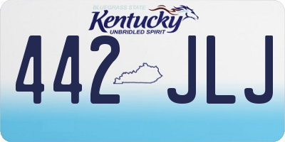 KY license plate 442JLJ