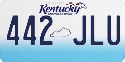 KY license plate 442JLU